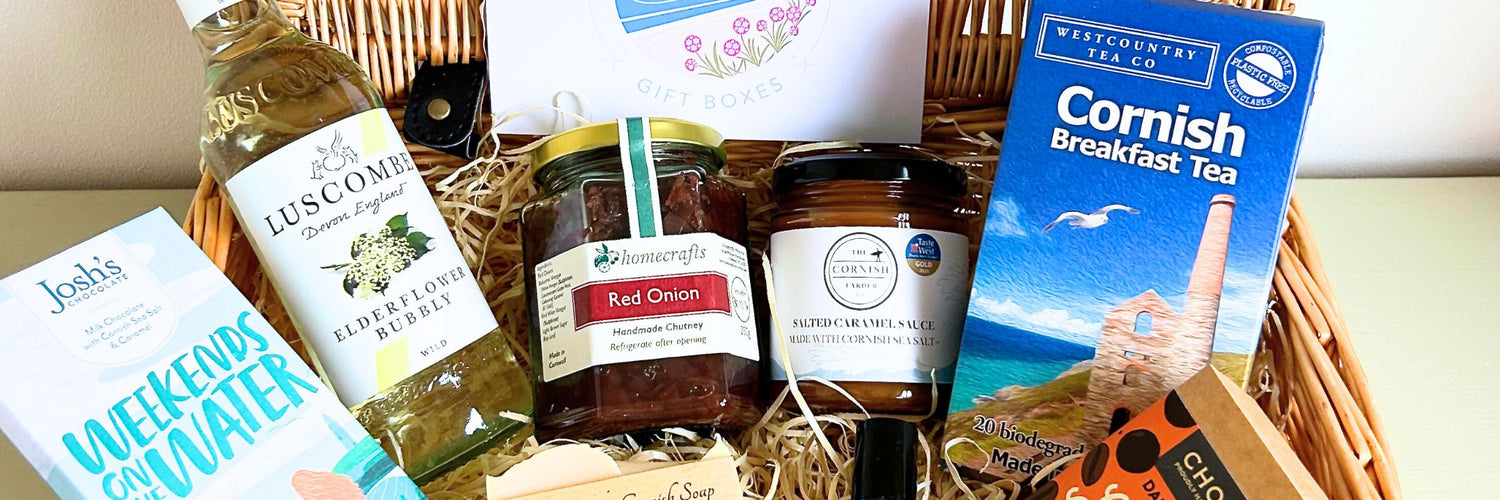 Food Hamper packed with Devon and Cornish produce