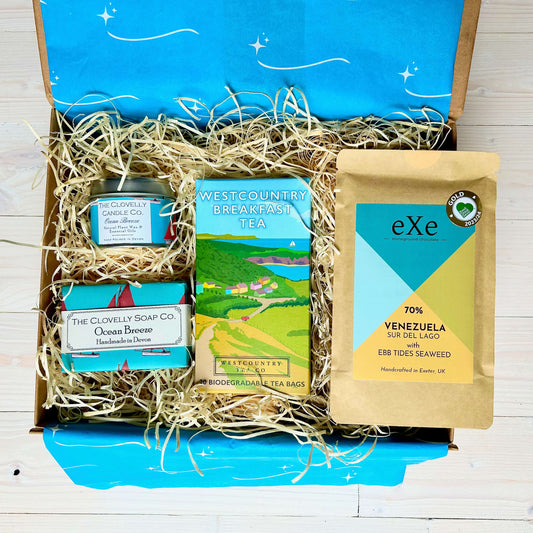 New Home Hamper with Devon and Cornish coastal products
