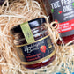 Christmas Gift Hamper packed with Devon and Cornish products including hot cranberry sauce, elderflower bubbly, kernow chocolate, Cornish jam, Exmoor tea - sustainable christmas hamper