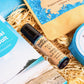 New Mum Gift Hamper perfect for new mother or mum-to - be with bump balm, aromatherapy oil, natural bath bomb, luxury lip balm, Cornish chocolate and herbal tea.