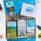 Cornish Coastal Christmas Hamper with Clotted cream shortbread, westcountry tea, luxury chocolate and hot chocolate spoon.