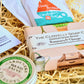Gardeners Letterbox Gift Set with Clovelly Gardeners Soap, gardeners hand salve, seeds for bees and Devonshire tea