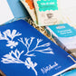 Mindfulness Gift Set - letterbox - with coastal designed Notebook, artisan chocolate and herbal tea - from Cornwall