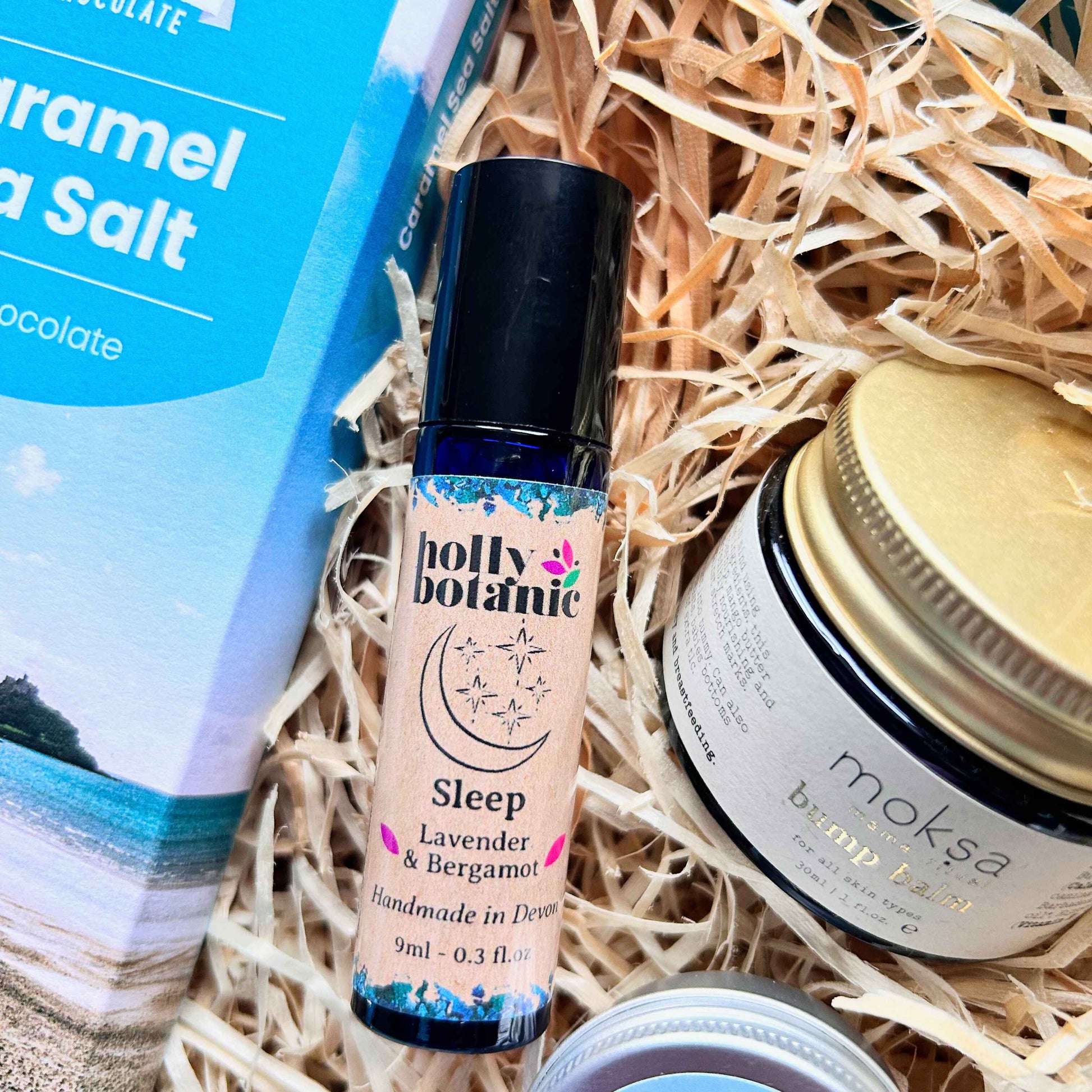 Mum to be gift box with aromatherapy sleep oil