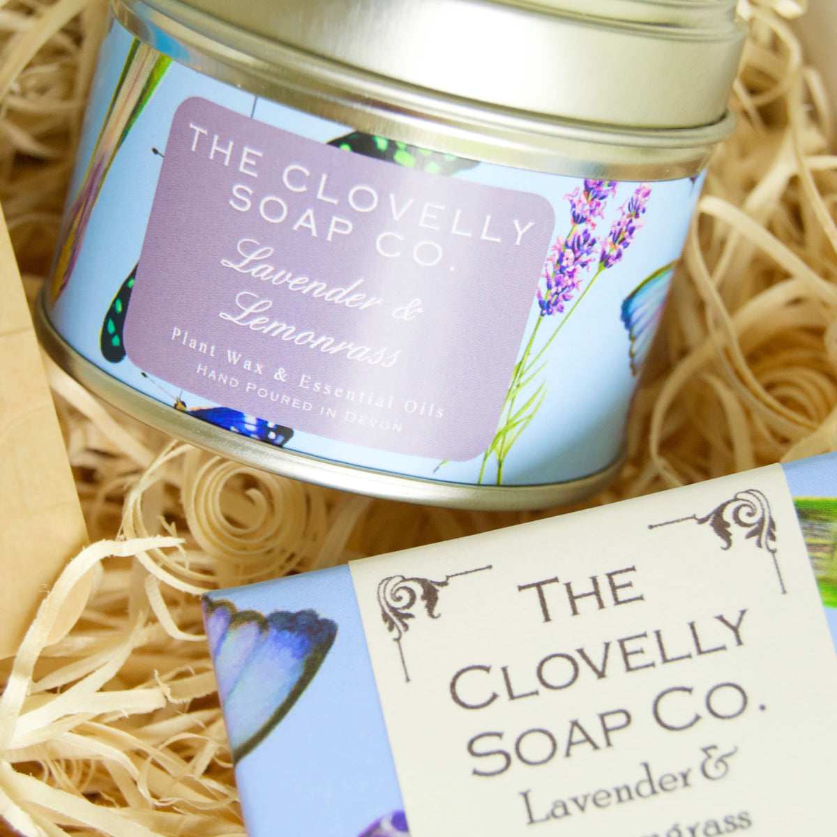 New Mum Relaxation Gift Set with aromatherapy candle, artisan soap, 