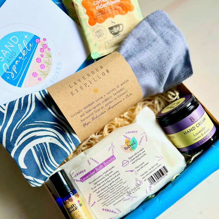 Wellbeing Box Wellbeing Gift Box | Self Care Box – Sand & Sparkle Gift Boxes